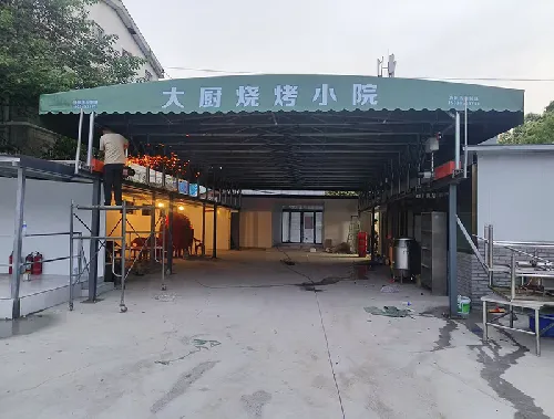 电动篷安装