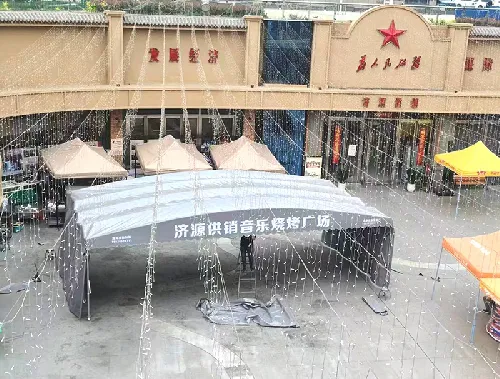 单立柱推拉篷